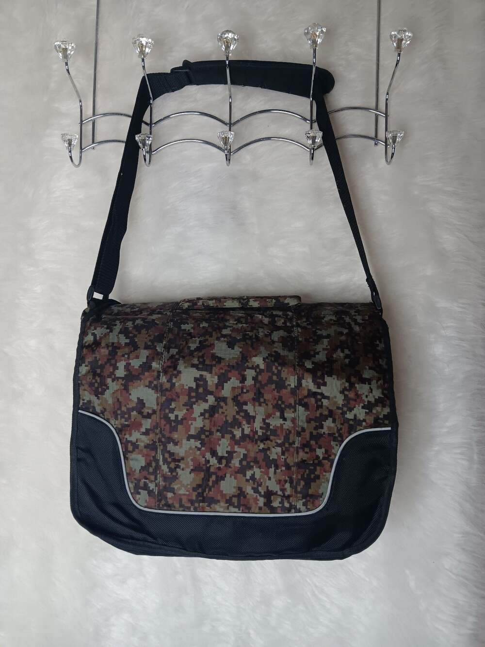 Digital Camouflage Laptop Messenger Shoulder Bag